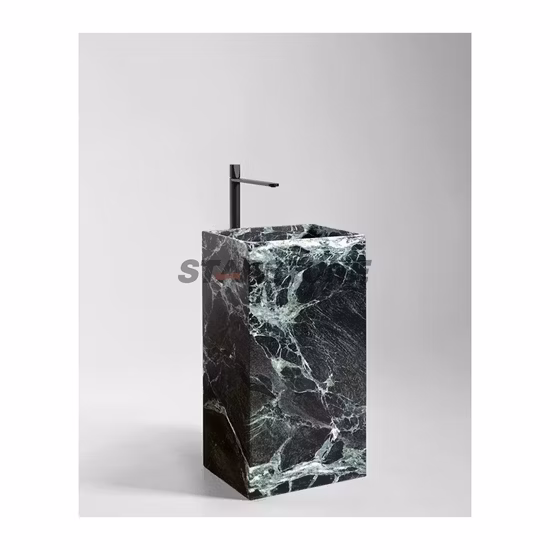 Italian Modern Custom Double Bowl Drain Cover Deep Acrylic Resin Stone Marble Solid Surface Lavabo Cleanroom Hand Wash Basin Bathroom Sink